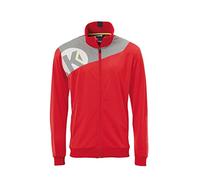 KEMPA - CORE 2.0 POLY JACKET - Veste Handball - Poches latérales zippées - Rouge/Gris Foncé Chiné - FR : M (Taille Fabricant : M)