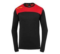 Kempa Emotion 2.0 Langarmshirt Type de Haut Homme, Noir/Rouge/Jaune, XXXL
