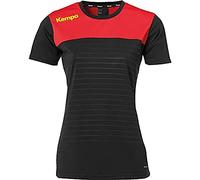 Kempa Emotion 2.0 Trikot Women Maillot Femme, Noir/Rouge/Jaune, XS