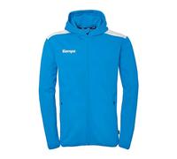 Kempa Veste à capuche Emotion 27 pour hommes et garçons – polaire doublée, poches zippées – Bleu 3XL