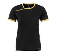 Kempa Femme Curve Shirt Women, Noir/Gold, XS EU