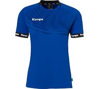 Kempa Femme Wave 26 Women Tee Shirt De Sport À Manches Courtes Vetement Fonctionnel Handball Gym Jogging Running Maillot, Bleu Roi/Bleu Marine, L EU