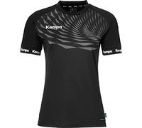 Kempa Femme Wave 26 Women Tee Shirt De Sport À Manches Courtes Vetement Fonctionnel Handball Gym Jogging Running Maillot, Noir/Anthracite, XS EU