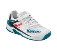 Kempa Garçon Unisex Kinder Wing 2.0 Junior Chaussures de Handball, weiß/Rot/Schwarz, 30 EU