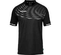 Kempa Garçon Wave 26 Tee Shirt De Sport À Manches Courtes Vetement Fonctionnel Handball Gym Jogging Running Maillot, Noir/Anthracite, 164 EU
