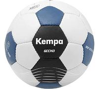 Kempa Gecko Ballon de Handball Ballon de Match et d'entraînement - Surface Souple et adhérente - Convient pour Le Jeu avec résine - Ballon pour Enfants et Adultes, Gris/Bleu