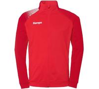 Kempa Handball Ambition 28 Poly Jacket Veste de sport Veste d'entraînement Veste de sortie pour hommes et garçons - sans capuche avec poches zippées