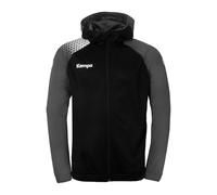 Kempa Handball Ambition 28 Veste à capuche Veste de sport pour hommes et garçons avec capuche doublée - polaire à l'intérieur - avec poches zippées