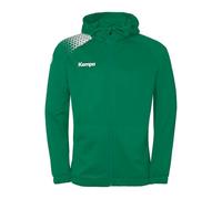 Kempa Handball Ambition 28 Veste à capuche Veste de sport pour hommes et garçons avec capuche doublée - polaire à l'intérieur - avec poches zippées
