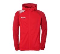 Kempa Handball Ambition 28 Veste à capuche Veste de sport pour hommes et garçons avec capuche doublée - polaire à l'intérieur - avec poches zippées