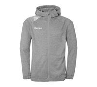Kempa Handball Ambition 28 Veste à capuche Veste de sport pour hommes et garçons avec capuche doublée - polaire à l'intérieur - avec poches zippées