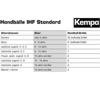 Kempa Handball Bluteo | Ballon de match haut de gamme, Couleur:orange / noir, Taille du ballon:3