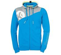 Kempa Homme Core 2.0 Veste capuche Handball, Bleu Kempa/Gris Foncé Chiné, FR : 4XL (Taille Fabricant 4XL) EU