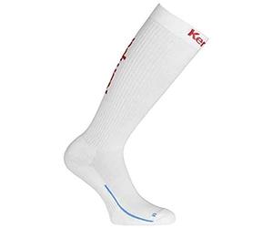 Kempa Homme Webshorts LONG SOCKS, Blanc/Rouge, FR M Taille Fabricant 36-40 EU