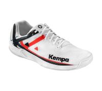 Kempa Homme Wing 2.0 Chaussures de Handball, weiß/Rot/Schwarz, 46 EU
