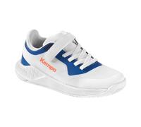 Kempa Kourtfly Kids Chaussures de Handball, Blanc/Bleu, 32 EU