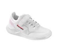 Kempa Kourtfly Kids Chaussures de Handball, weiß/Rot/Schwarz, 31 EU