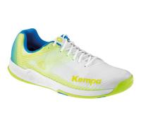 Kempa Mixte Kempa Wing 2.0 Baskets Chaussures de loisirs Chaussures basses course et sport Chaussures Handball J, Blanc Jaune Fluo, 44.5 EU
