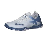 Kempa Mixte Wing Lite 2.0 Baskets Hommes Chaussures de Sport Handball Jogging Outdoor Loisirs Shoes-léger et Respirant, Blanc/Bleu Classique, 39 EU