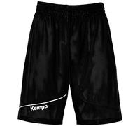 Kempa Pantalon de Sport réversible pour Homme, Fitness, Gym, Basket-Ball, Handball, Jogging avec Taille élastique, Noir/Blanc, 116