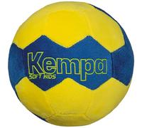 Kempa Soft Kids Ballon de Handball pour Enfants, Bleu/Jaune (Blue-Yellow), Standard
