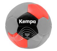 Kempa Spectrum Synergy Pro Ballon de Handball pour Jeunes et Adultes - Top Ballon de Jeu - Gris Cool/Rouge Chaud, 3