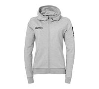 Kempa Status Hood Jacket Veste pour Femme Gris chiné