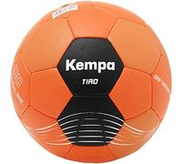 Kempa Tiro Ballon de Handball Enfant Ballon d'entraînement - Poids réduit - Ballon pour Enfants entraînement et Jeu - laminage Mousse Souple, Orange Fluo/Noir