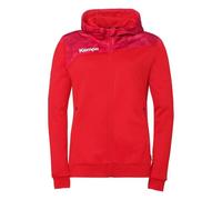 Kempa Veste à capuche Athletics 29 – doublure polaire, poches zippées – Femme L Rouge/Blanc