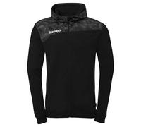 Kempa Veste à capuche Athletics 29 – doublure polaire, poches zippées – Noir 2XL Homme