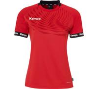 Kempa Tee-shirt de sport Wave 26 Femme – Manches courtes, Fonctionnel, Rouge Chili, XS