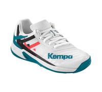 Kempa Wing 2.0 Junior Chaussures de Handball, weiß/Rot/Schwarz, 38 EU