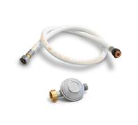 KEMPER - Kit détendeur gaz 28 mbar Butane + Tuyau flexible 1m Poêle à gaz Chauffage gaz Barbecue gaz