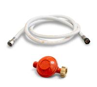 KEMPER - Kit Gaz Propane Complet : Détendeur 37 mbar à Vis et Tuyau Flexible 2m Norme NF - Connexion Sécurisée pour Bouteille 13kg, Gazinière, Plancha et Barbecue Extérieur