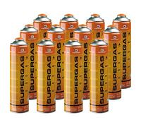 KEMPER - Pack 12 Cartouches Gaz 330g Mélange Butane Propane Haute Performance Valve de Sécurité 7/16'' Vissable pour Désherbeur Thermique Chalumeau Réchaud Camping et Soudure