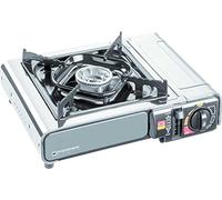 Kemper - Réchaud à gaz nomade Acier 2200W Allumage piezo Double système de sécurité Mallette - Gris