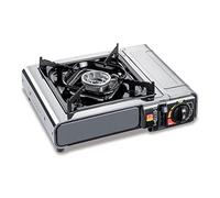 Kemper Rechaud de Camping Smart 1 Feu en Acier INOX Gris Normal