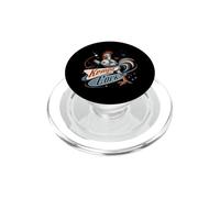 Kempo Coq Coq Rétro Robot Arts Martiaux Coq PopSockets PopGrip pour MagSafe
