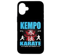Kempo Karate Design avec Karateka ; Kanji et Kominka Coque pour iPhone 16 Plus