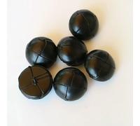 KEMTAT Boutons recouverts de Cuir, 6 pièces/lot, 15/19/21/23/26mm, Boutons en Cuir Beige, Noir et Marron de Haute qualité pour Manteaux, Boucle de Veste