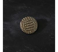 KEMTAT Lot de 10 Boutons en métal tissé Vintage 15/20/25 mm pour Couture, Boutons décoratifs en Or Noir pour vêtements, Boutons de Veste à la Mode 20 mm