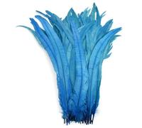KEMTAT Plumes de Coq 25-40cm, 100 pièces, Vente en Gros, Artisanat de Mariage, Plumes Naturelles, Bricolage, Travail Manuel, Plume de fête, décoration de Couvre-Chef de Carnaval, Vente en Gros