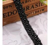 KEMTAT Ruban de Tissu en Dentelle perlée, 1 mètre/lot, 10mm, pour Bricolage, Couture de vêtements, col, Manches, Jupe, matériaux en Dentelle