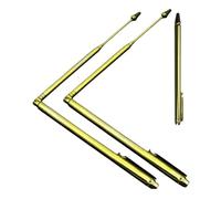 KEMUZ 2 Pièces Baguettes de Radiesthésie, Tiges de Radiesthésie en Cuivre pour Divination de L'eau, Echerche de Sources et D'objets,Tracer l'énergie Spirituelle