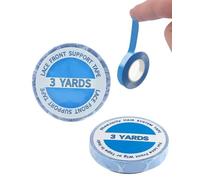 KEMUZ 2 Rouleau Bande Adhesive Extension, 0.8CM Extension Adhesive Imperméable TPU Matériel Bande d’Extension 3 Yards Collant et Durable, Pour Perruques, Extensions De Cheveux Et Postiches