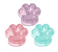 KEMUZ 3 Pièces Squishy Patte de Chat Anti Stress - Jouets Sensoriels Doux en Silicone pour Détente et Relaxation, Idéal pour Ados & Adultes, Cadeau Original pour Amoureux des Chats