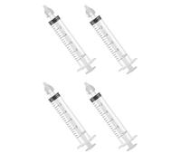 KEMUZ 4Pcs Seringue Nasale Bebe 10ml, Bébé Irrigateur Nasal Sécurité Confort, Aspirateur Nasal Portable Réutilisable, Mouche Bebe avec Embout en Silicone Souple