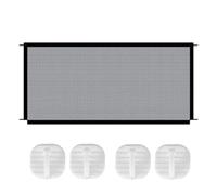 KEMUZ 5 Pièces Barrière Escalier Bébé, Barrière De Sécurité Sans Perçage,Barriere Chat, Barrières De Sécurité Pour Escaliers Avec 4 Crochets Adhésifs Pour L'Intérieur Et L'Extérieur (110 X 72 Cm)