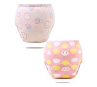 KEMUZ | Culotte d'Apprentissage Lavable pour Enfant 2 Pack | Trainingswindeln & Unterhosen pour Bébé | 100% Coton Doux & Respirant | Idéal pour la Propreté Jour/Nuit