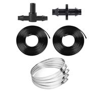 KEMUZ Durite à Vide en Silicone Haute Température - 2 Tuyaux Flexibles pour Turbo/Aquarium - Résistant à -60°C à 240°C - 1M avec 4 Pinces